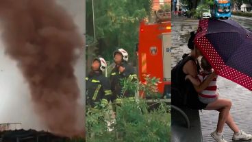 Remolino en Carcarañá, consecuencias en Cañada de Gómez, alternancia en Rosario.