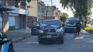 Así quedó la chata tras chocar contra un utilitario.