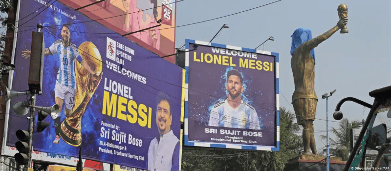 Messi inaugurará estatua de 21 metros de sí mismo en India. 
