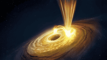 La gravedad extrema de un agujero negro distorsiona el espacio-tiempo y la luz de objetos cercanos.