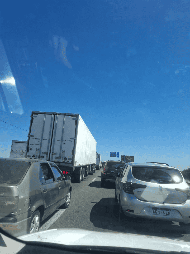 La congestión en la zona.