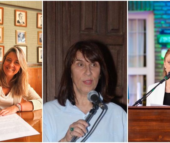 Natalia Valeri (Bigand), María Laura Mozzi (Villa Mugheta), y Ana Belén Olmos (San Jerónimo Sud).