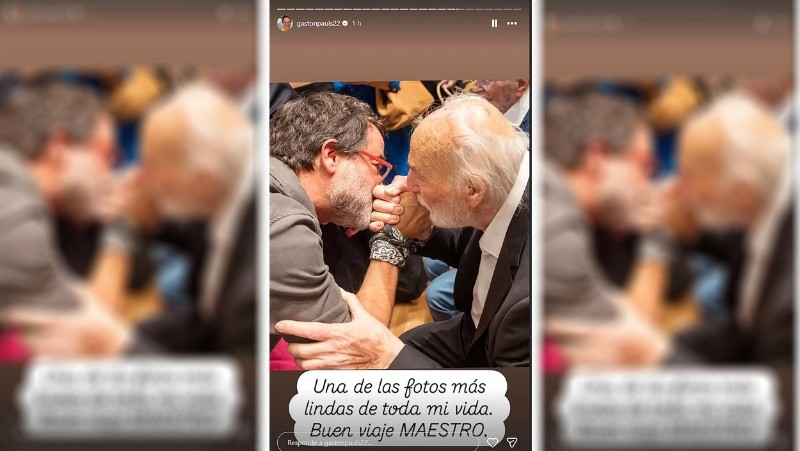  La sentida despedida de Gastón Pauls para Alterio. 