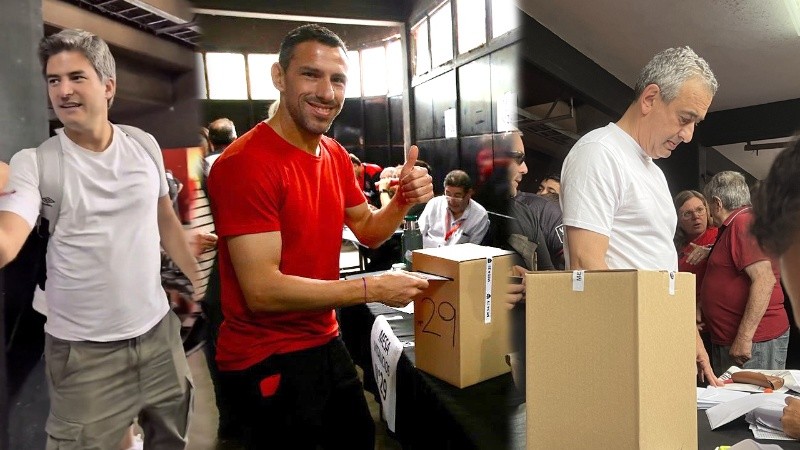 Periodistas, futbolistas y dirigentes, todos votando en el Parque (Rosario3).
