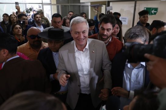 Votación del candidato a la Presidencia de Chile Jose Antonio Kast