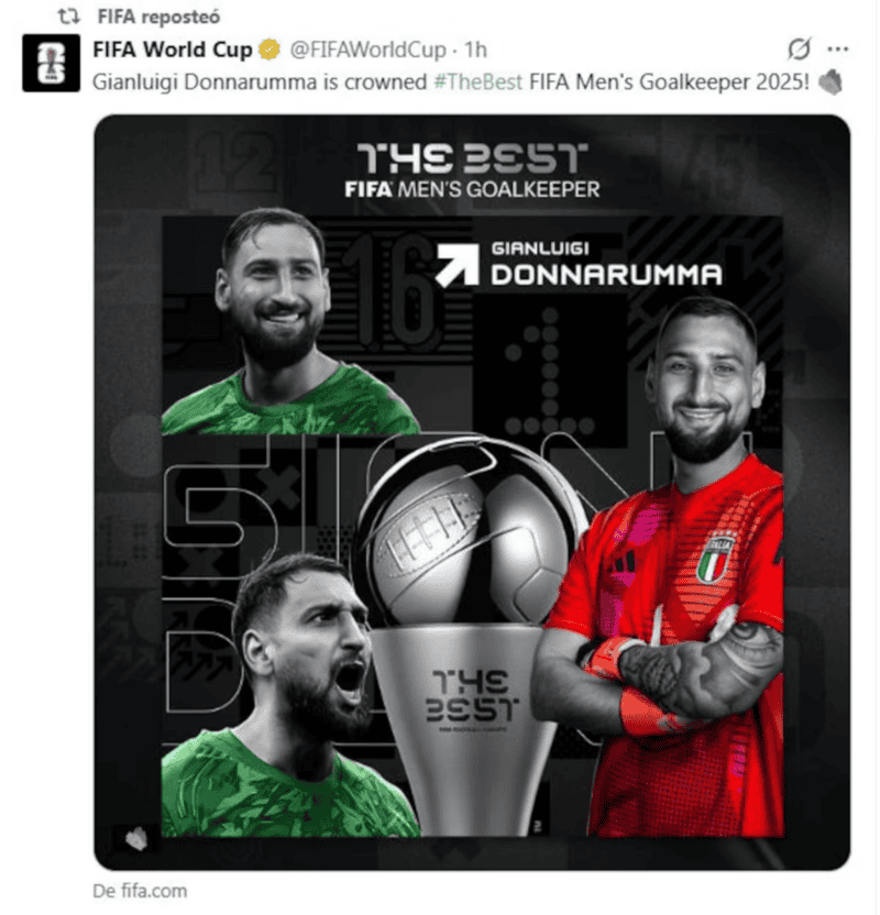 &nbsp;Donnarumma el mejor arquero. 