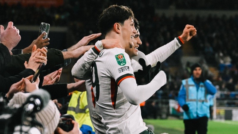 Garnacho fue titular y brilló con dos buenas definiciones.