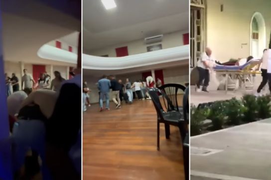 La pelea entre madres derivó en una escaramuza que canceló el acto de colación.