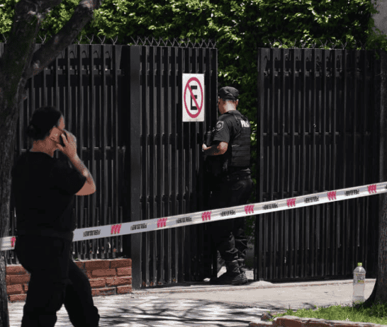 El frente de la propiedad donde encontraron el cuerpo.