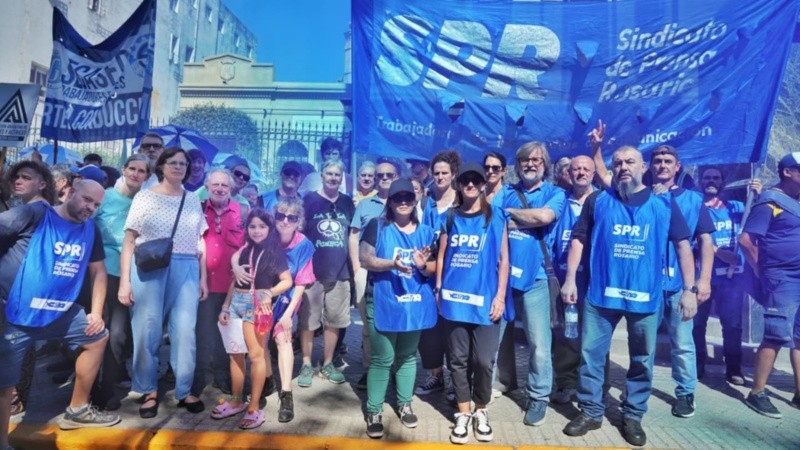 La movilización en Rosario contra la reforma laboral,