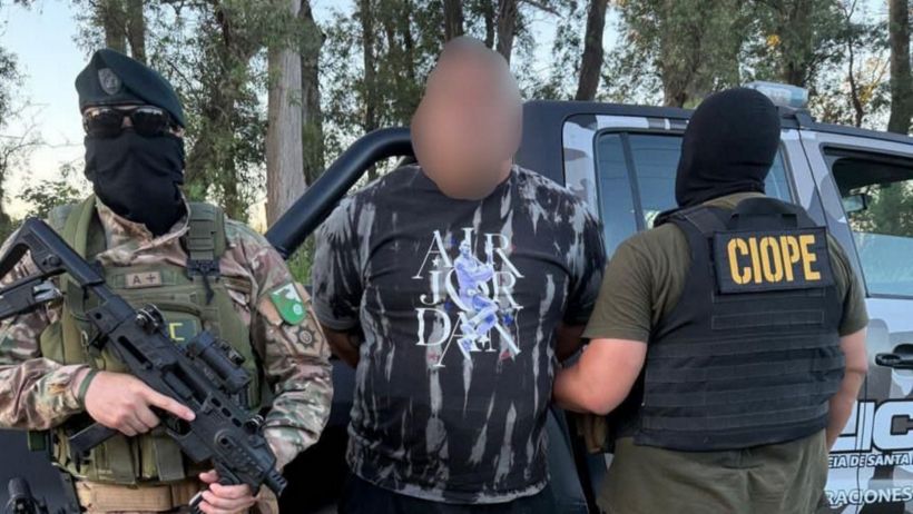 Palavecino, detenido por la TOE y el Ciope en Cruce Echeverría.