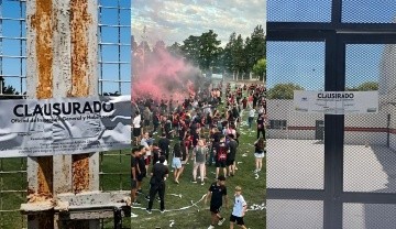 Este viernes la municipalidad de Carcarañá sancionó y clausuró la sede social del Club Atlético Carcarañá (Cremería)