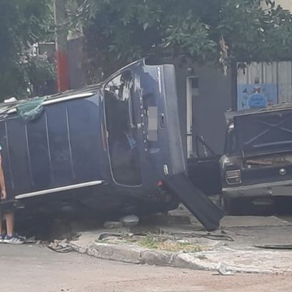 El choque en Corrientes y Gaboto.