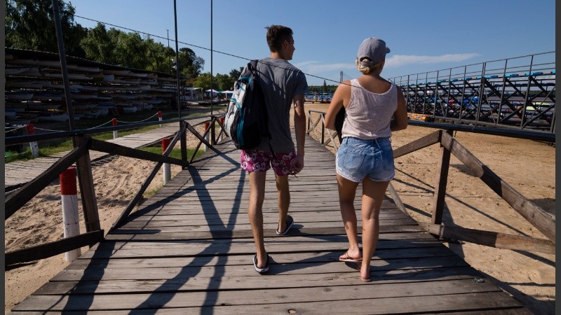 Un buen martes para estar en el río.