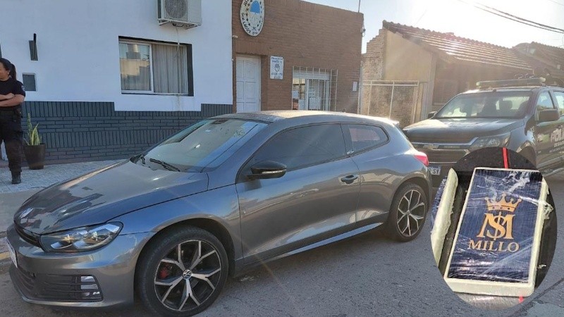 El auto y el conductor fueron trasladados a la subcomisaría 13ª de General Lagos.