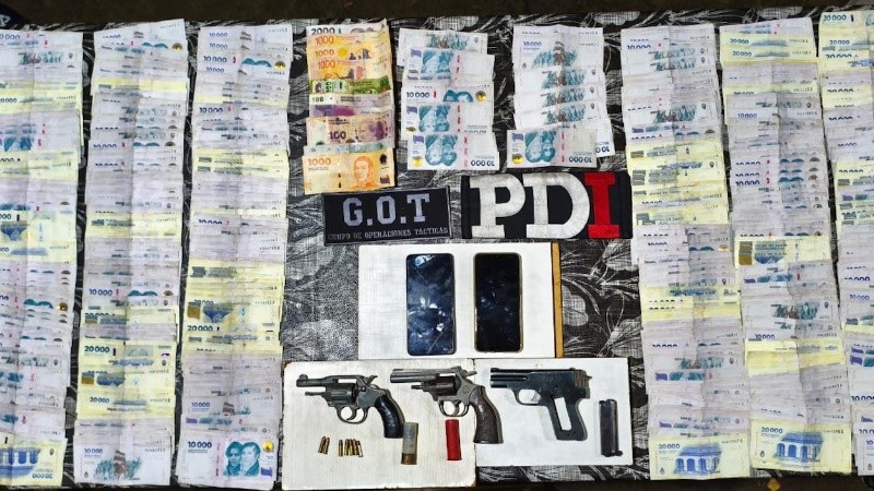 &nbsp;Elementos incautados en el megaoperativo de la PDI.