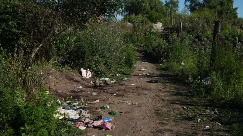 La escena del triple crimen perpetrado este martes en Las Flores.