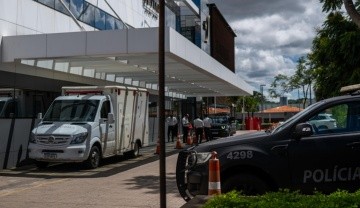 El hospital DF Star donde el expresidente de Brasil fue internado este miércoles, en Brasilia.