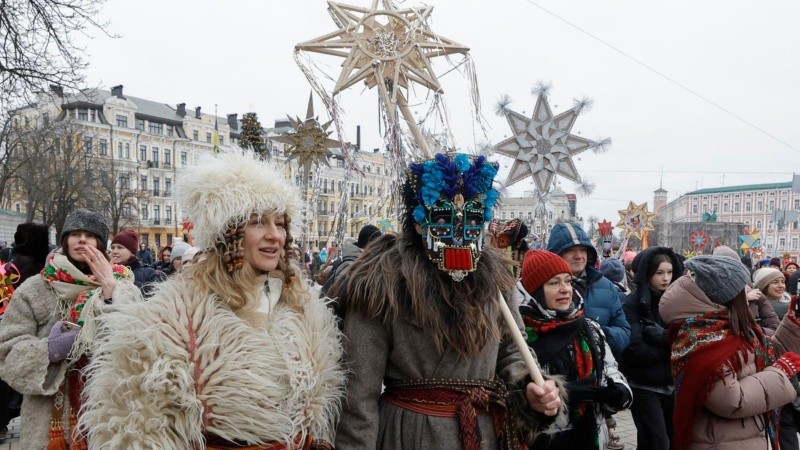 Desfile de Navidad en Kiev
