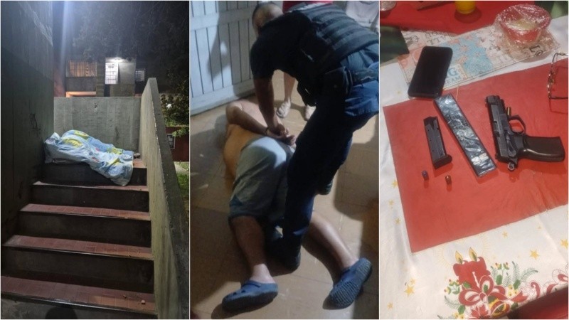 Postales de una Navidad Trágica en La Plata: Magen, el agresor, fue detenido por matar a su vecino.