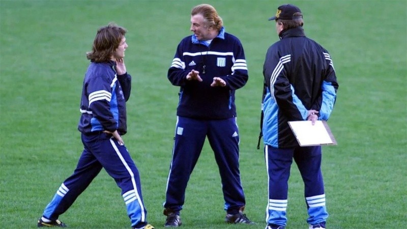 Gustavo y Mostaza en el mítico 2001 para Racing.&nbsp;