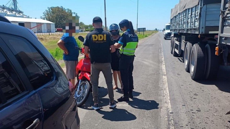 El operativo de la DDI en Ruta 32.