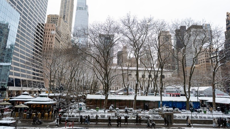 Fotografía que muestra una vista general de Bryant Park este sábado, en Nueva York .(EFE)&nbsp;