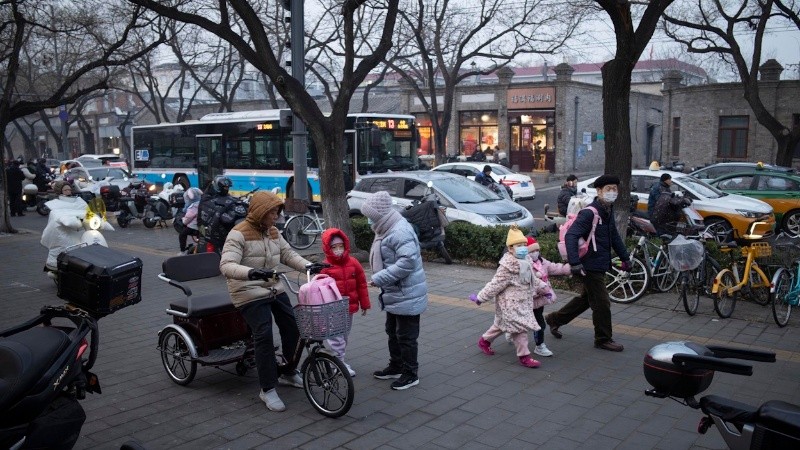 Escena de un día en Beiging, durante este diciembre.