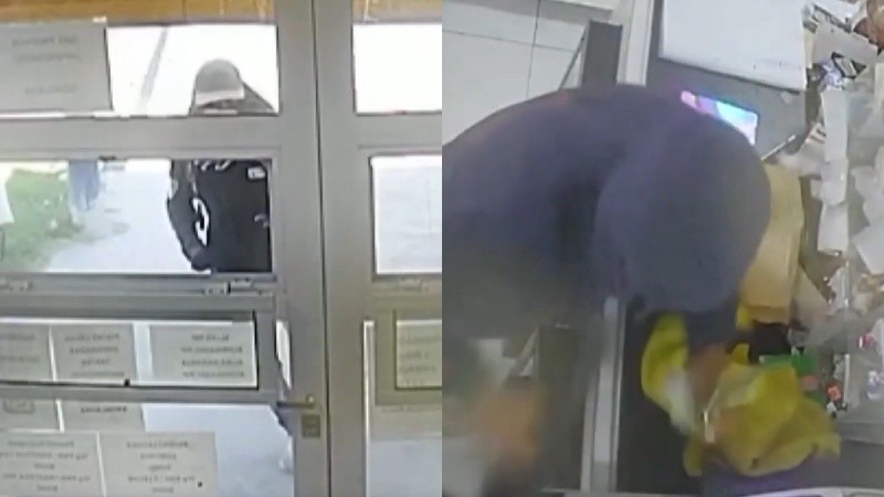 Los dos ladrones estaban encapuchados.