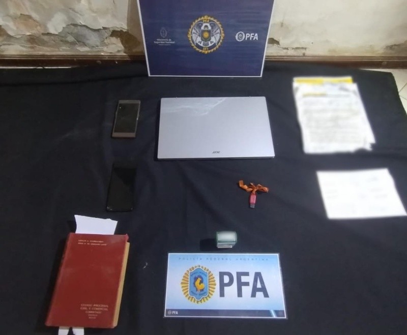 &nbsp;Elementos secuestrados en la causa