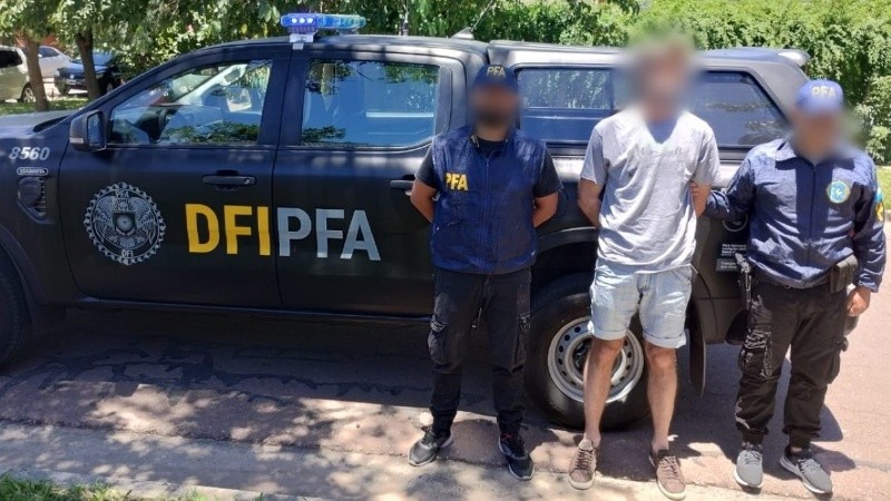 El falso abogado de Sunchales en el momento de ser detenido