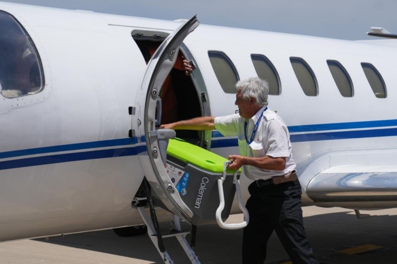 La llegada del primer vuelo sanitario al nuevo Aeropuerto de Rosario este lunes&nbsp;