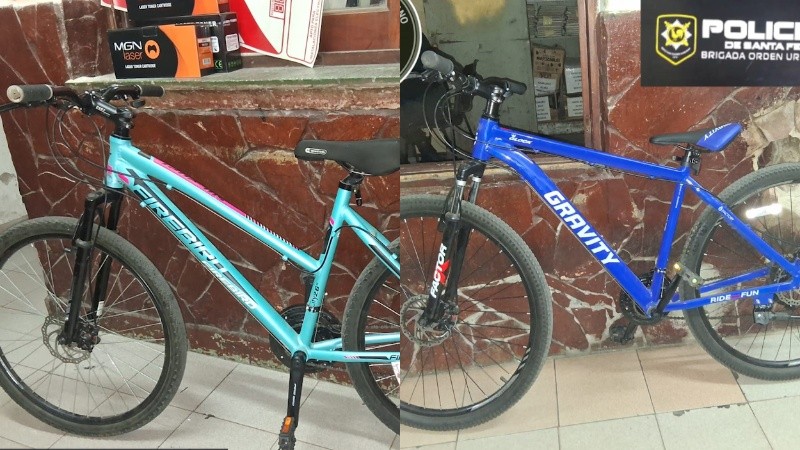 Las bicicletas recuperadas por la Brigada de Orden Urbano.