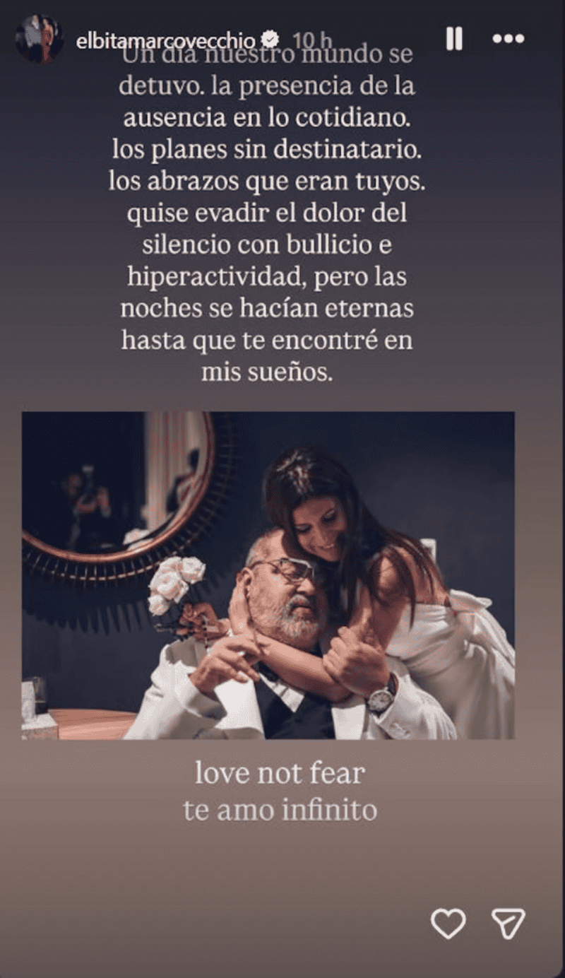 &nbsp;Foto: Instagram (@elbitamarcovecchio)