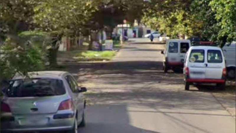 Biedma al 100 bis, escenario de un homicidio este miércoles.