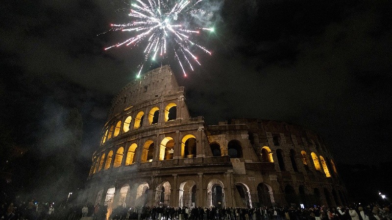 En Roma ofrecieron una de las mejores postales (EFE).