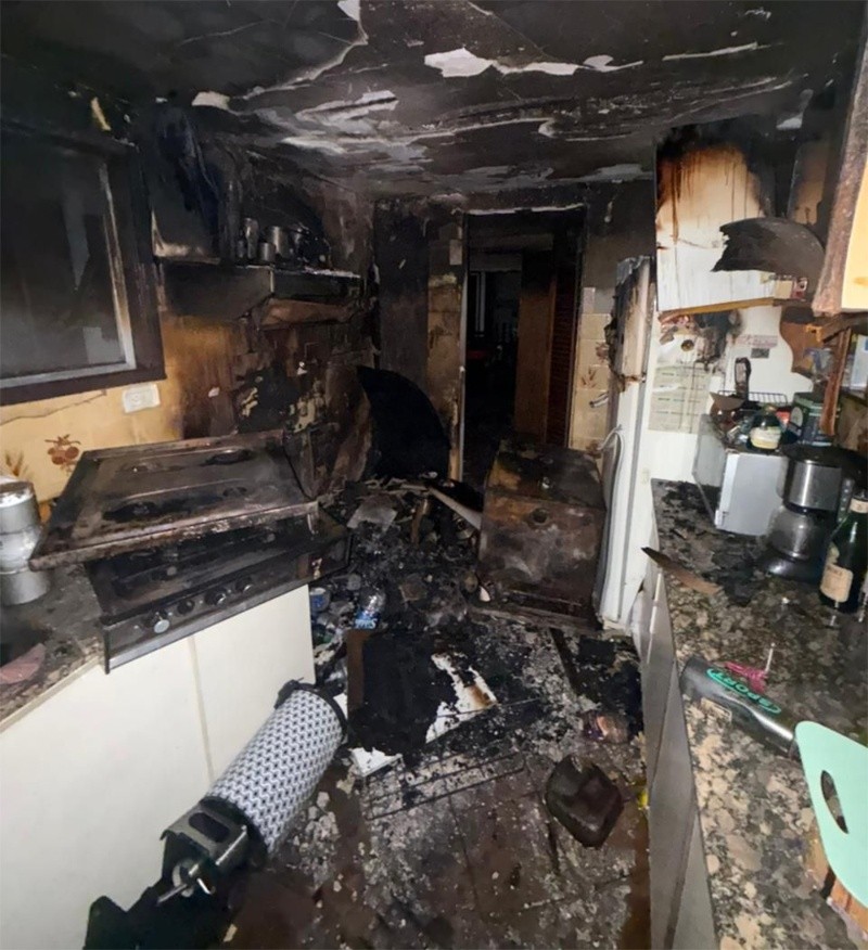 &nbsp;El departamento quedó inhabitable (Rosario3).