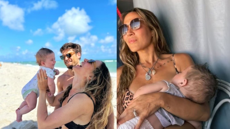 La artista compratió el rostro de su hijo más pequeño.