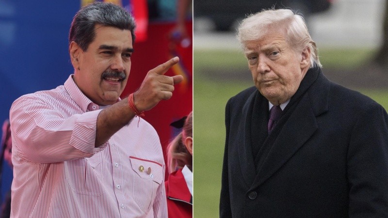 Nicolás Maduro (izquierda) y Donald Trump.