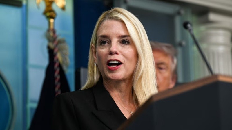 La fiscal general de Estados Unidos, Pamela Bondi.