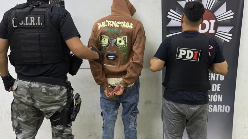 Luciano A., presunto piloto de la moto de donde partieron los disparos.