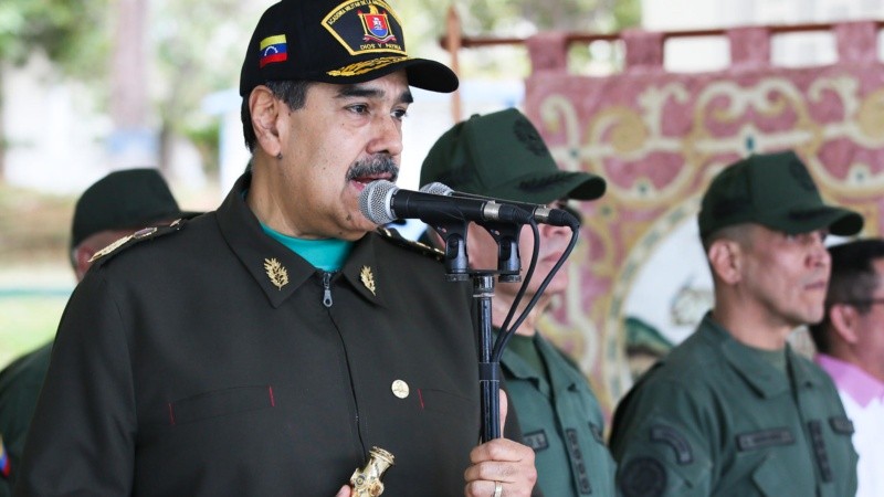 Nicolás Maduro en un acto de fin de año en Venezuela.