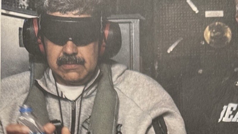 La primera imagen de Nicolás Maduro tras la captura del Ejército de Estados Unidos.
