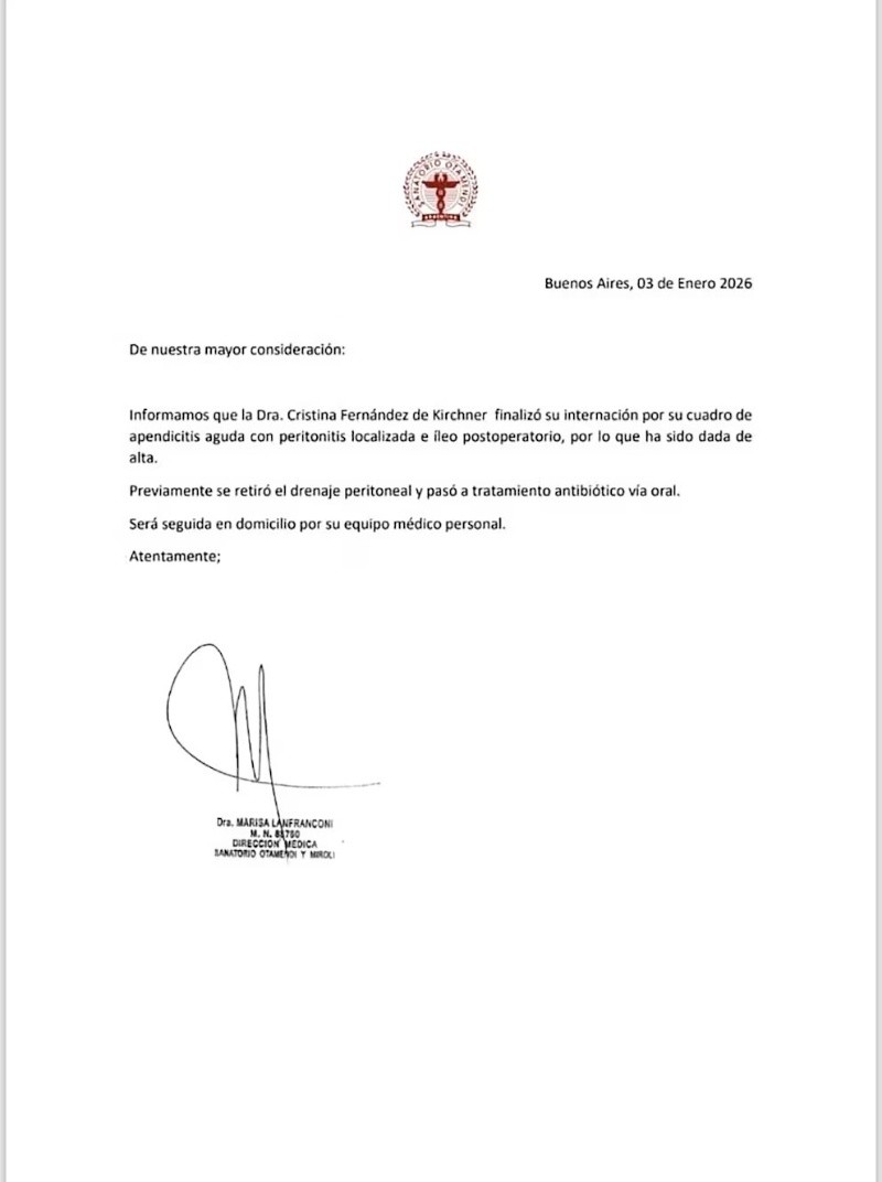  El comunicado del Otamendi.