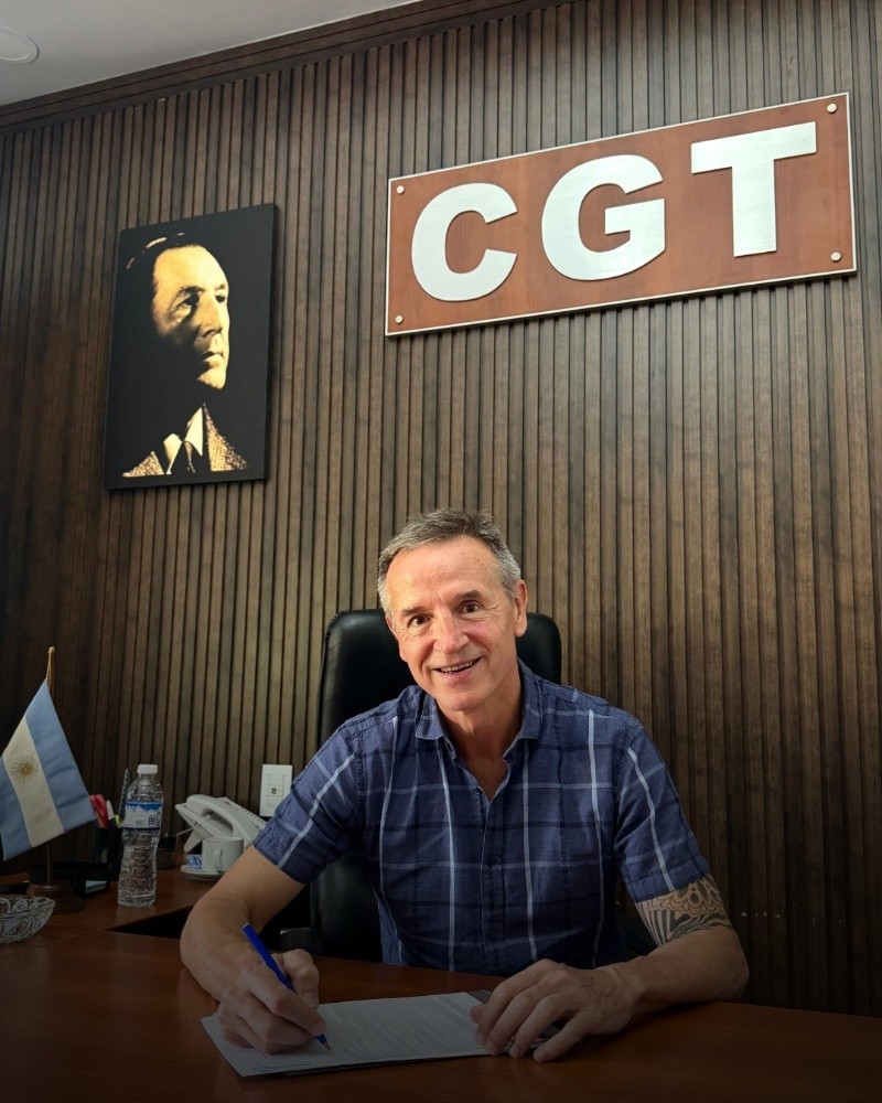 Jorge Sola en su despacho en la CGT.&nbsp;