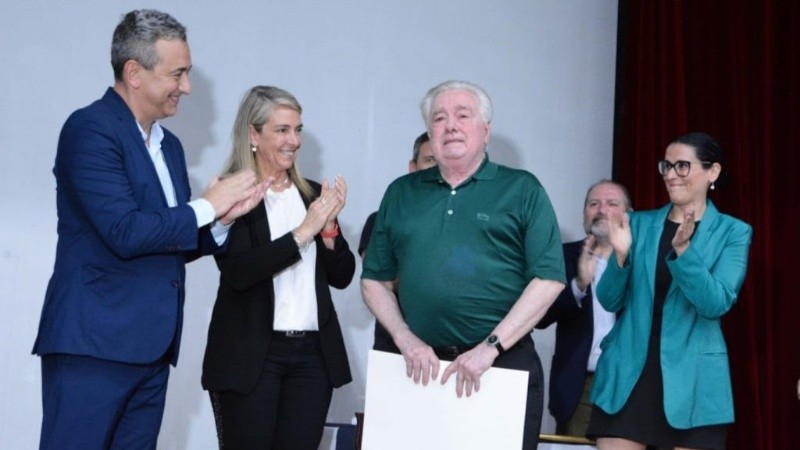 El Vasco durante su último reconocimiento en el Concejo, en 2023.