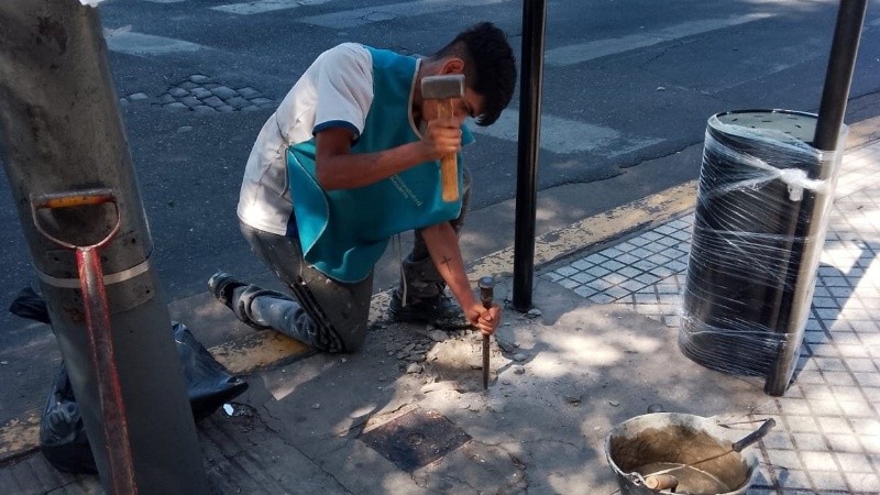 Personal de la Dirección de Higiene Urbana.&nbsp;