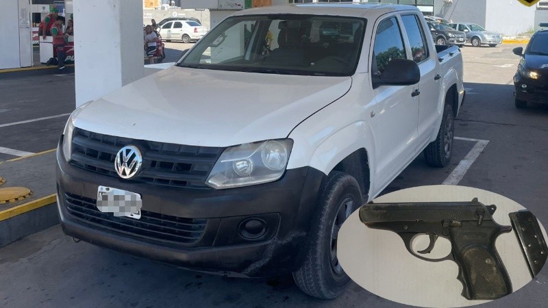 La camioneta fue secuestrada por la Policía.