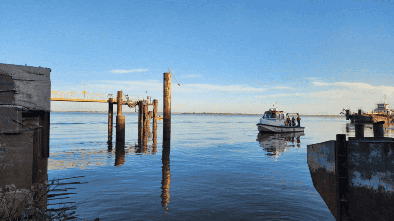 Prefectura rastrillaba la zona.