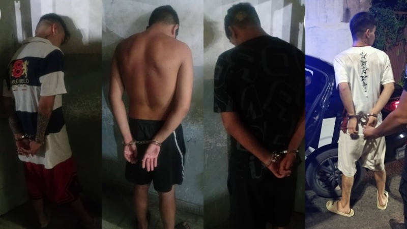 Los cuatro aprehendidos por el ataque a balazos en Tablada.
